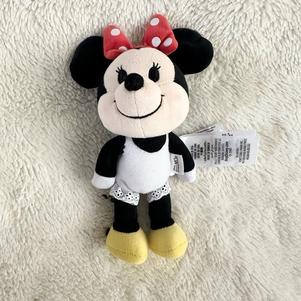 Disney Parks NuiMos Minnie Mouse Posable Plush Doll 7” Toy